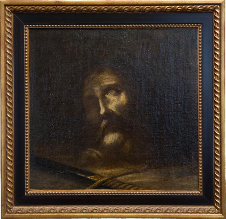 La cabeza de San Juan Bautista - Posiblemente pintado por Jos� de Ribera, "El Espa�oleto", o por alguno de sus disc�pulos. La autor�a del cuadro no es oficial y el cuadro est� indocumentado.