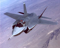 F-35 LIGHTNING II construido por la Lockheed Martin Co. Es el avi�n m�s avanzado de la USAF y entrar� en servicio en 2012.
