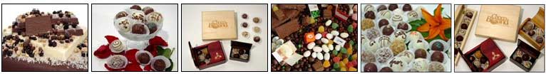 Algunos de los productos que fabrica CHOCOBRAND y que vende SHARMEI